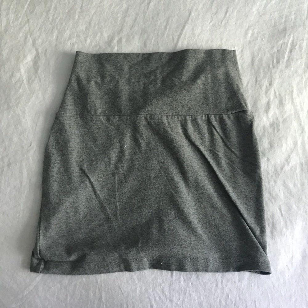 Grey Mini Skirt